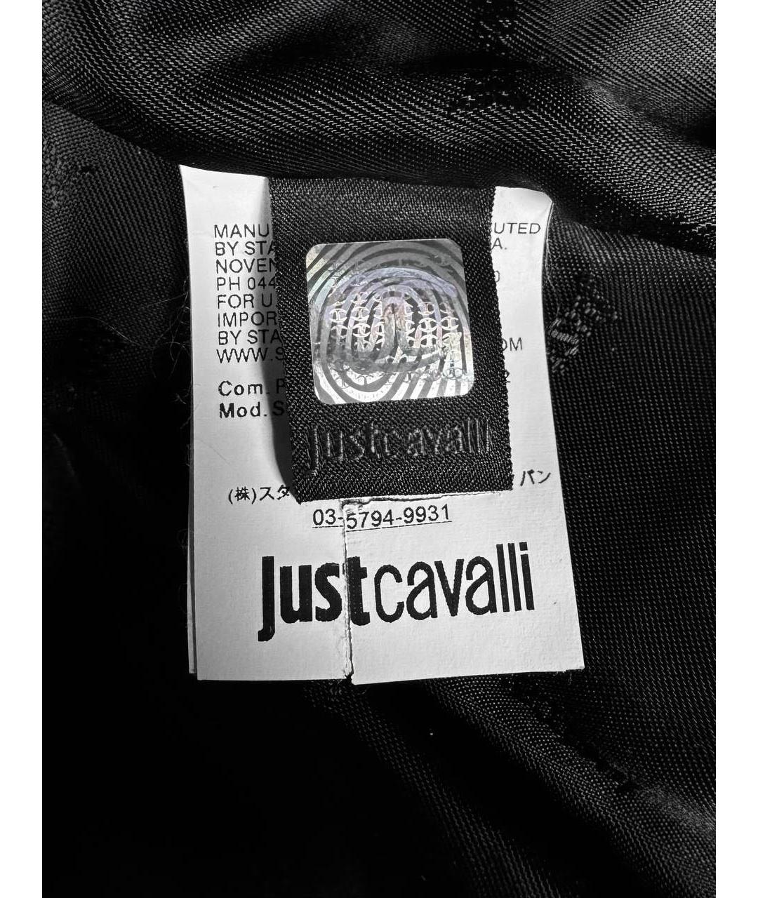JUST CAVALLI Черный хлопковый жакет/пиджак, фото 6