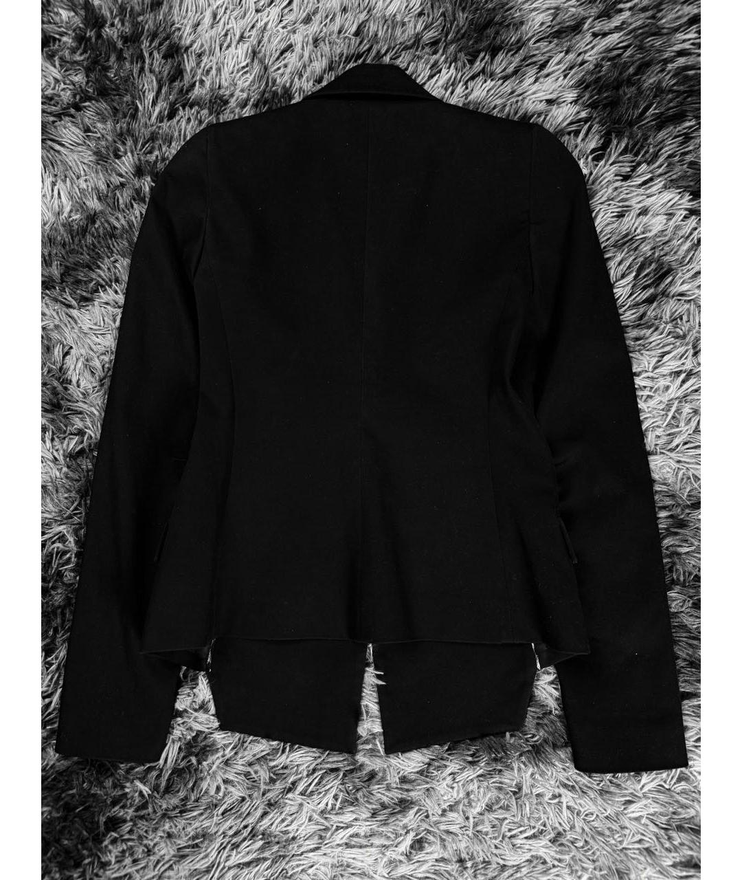 JUST CAVALLI Черный хлопковый жакет/пиджак, фото 2