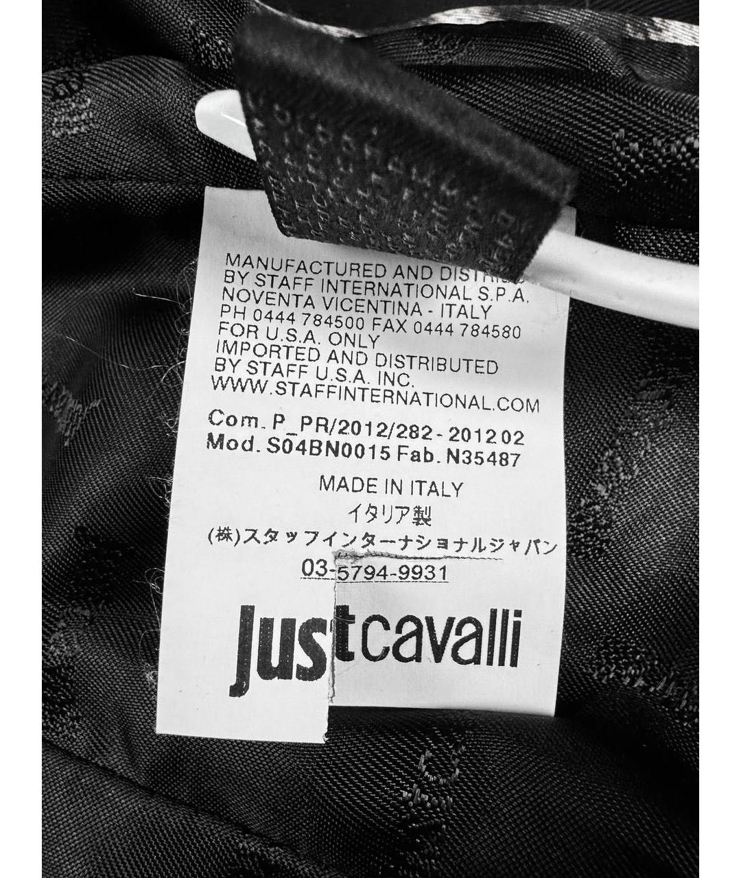 JUST CAVALLI Черный хлопковый жакет/пиджак, фото 7