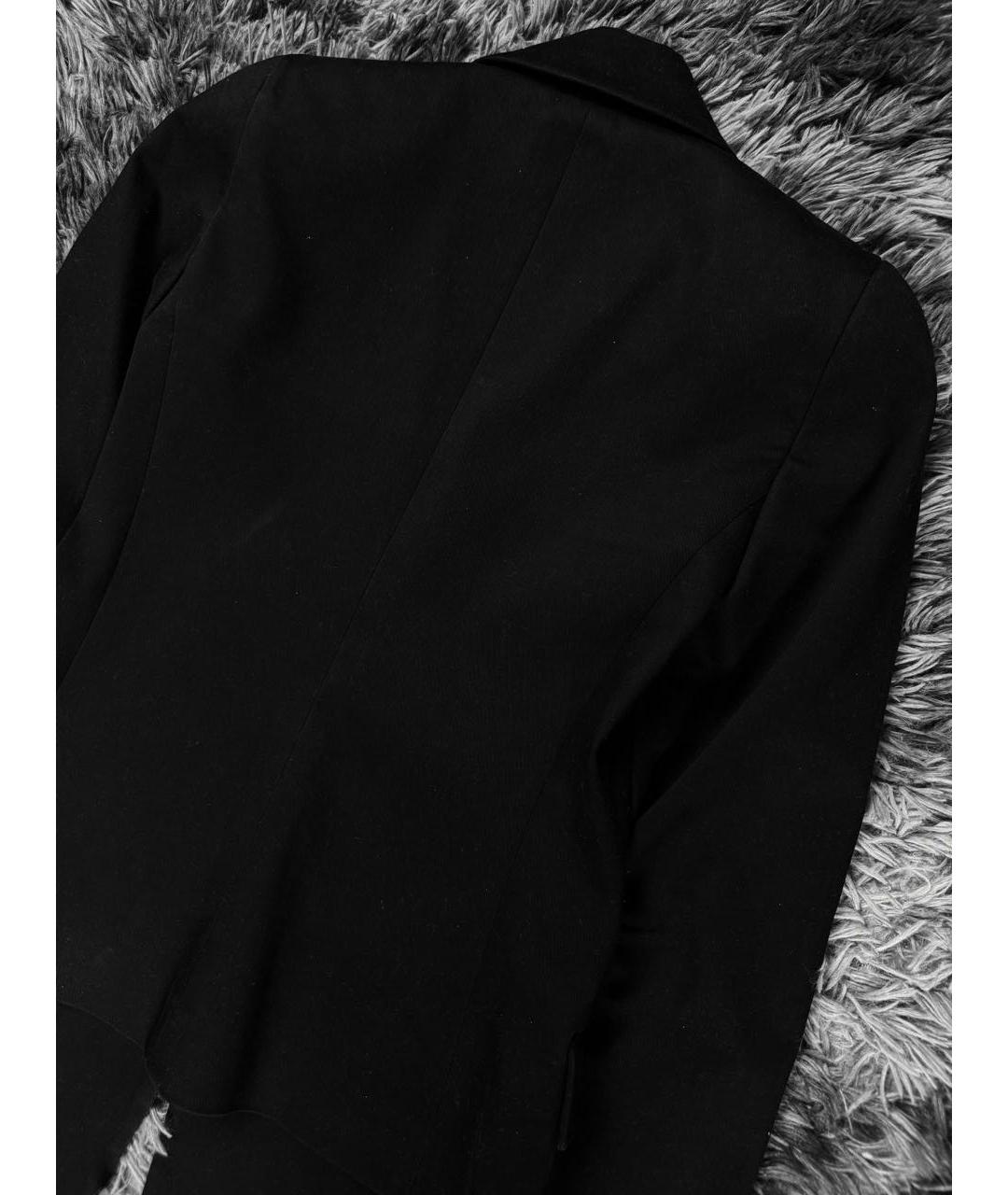 JUST CAVALLI Черный хлопковый жакет/пиджак, фото 3