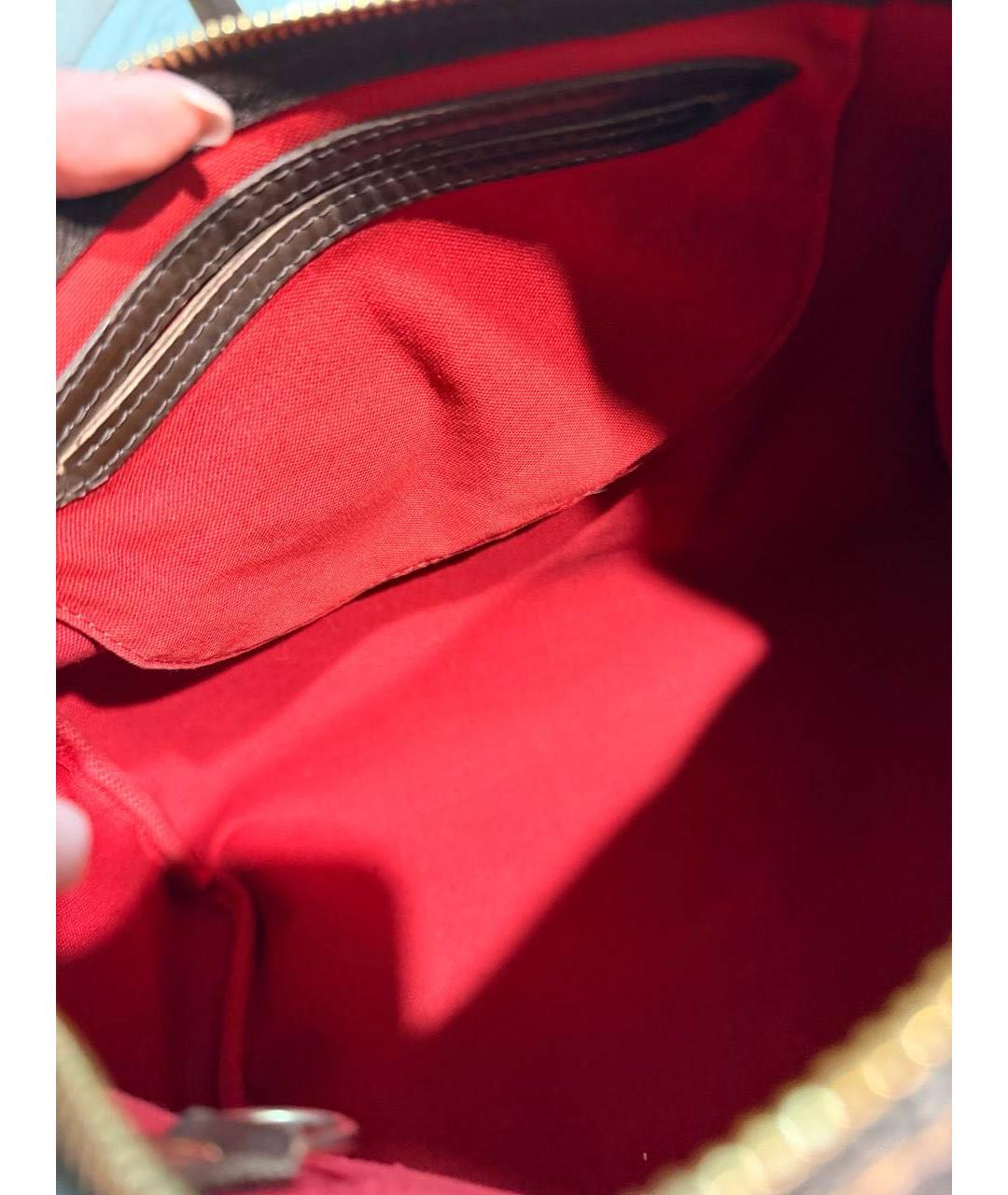 LOUIS VUITTON Коричневая сумка с короткими ручками, фото 2