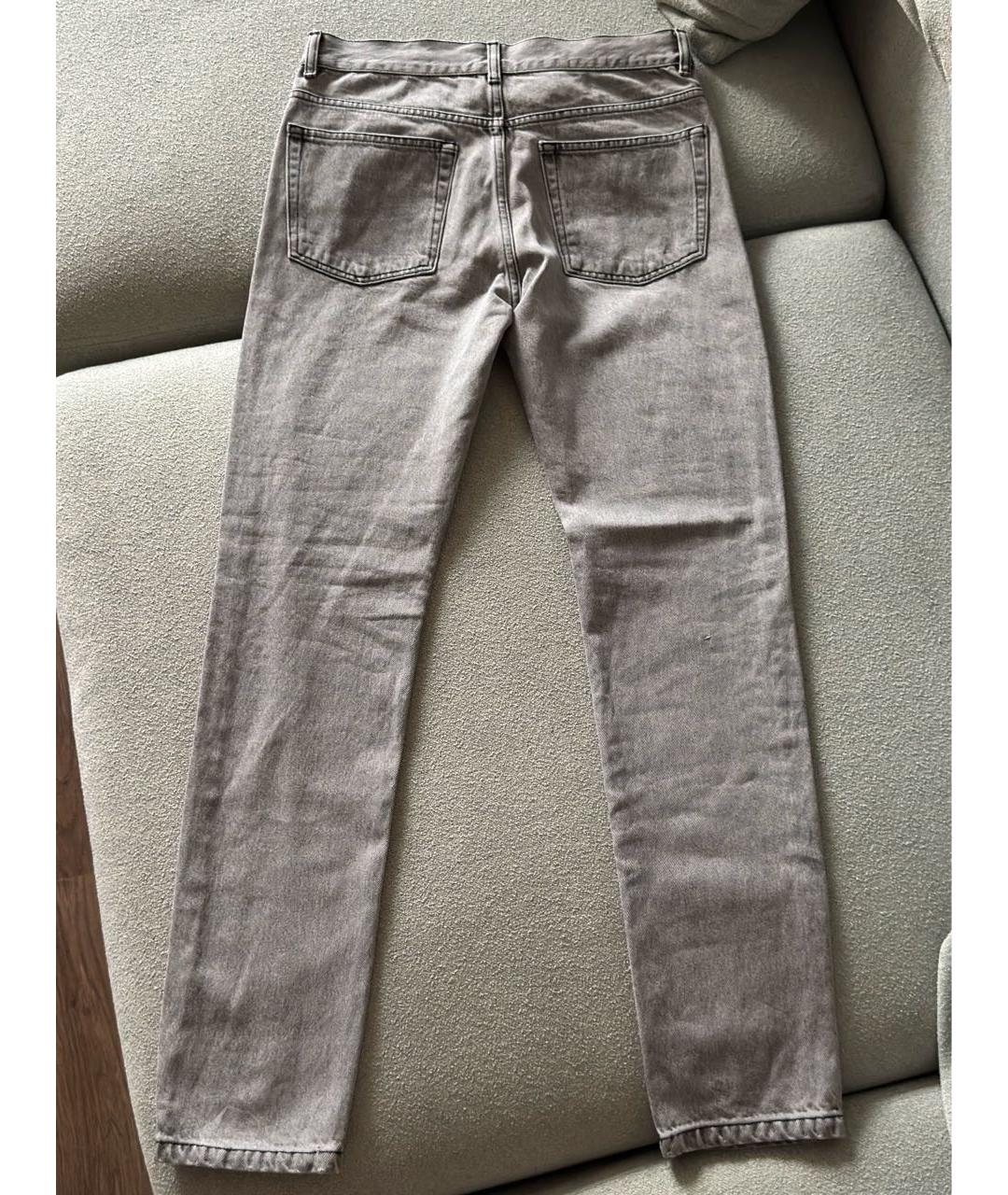 RAEY Серые хлопковые джинсы слим, фото 2