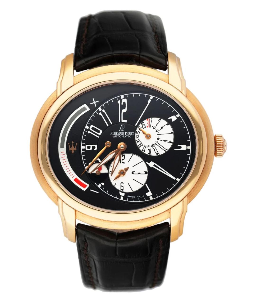 Audemars Piguet Черные часы из розового золота, фото 1