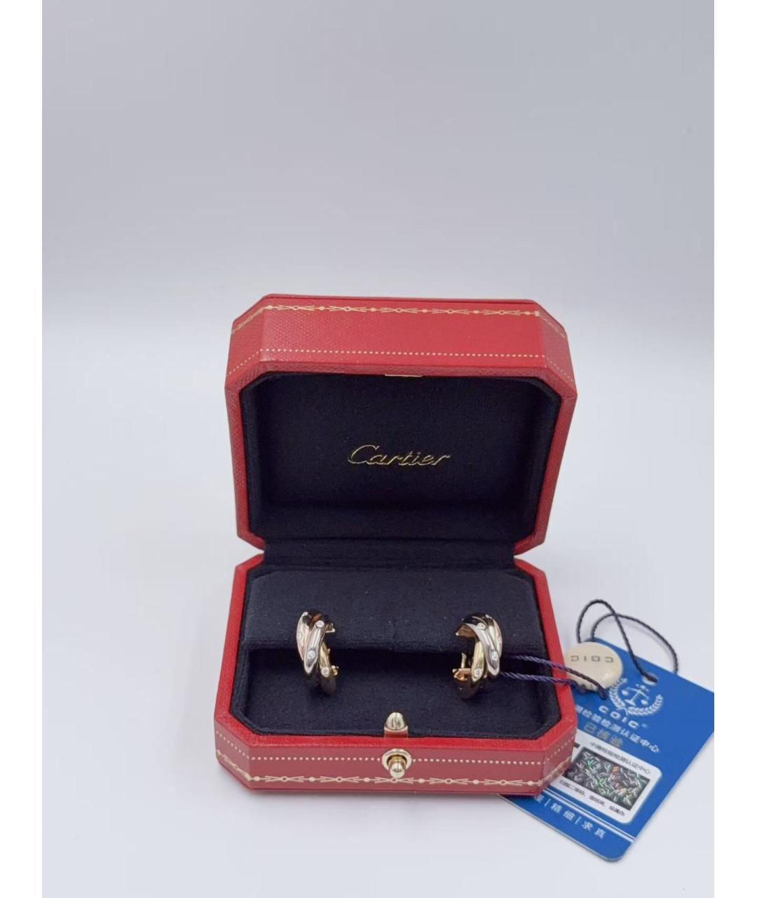 CARTIER Золотые серьги, фото 2