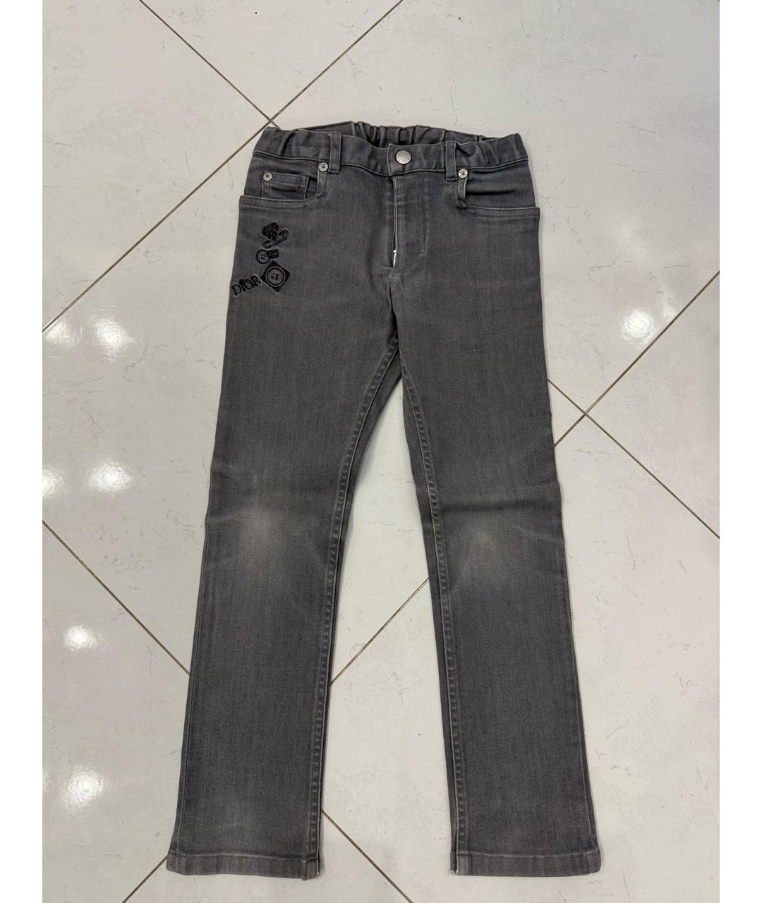CHRISTIAN DIOR Антрацитовые деним детские джинсы, фото 8