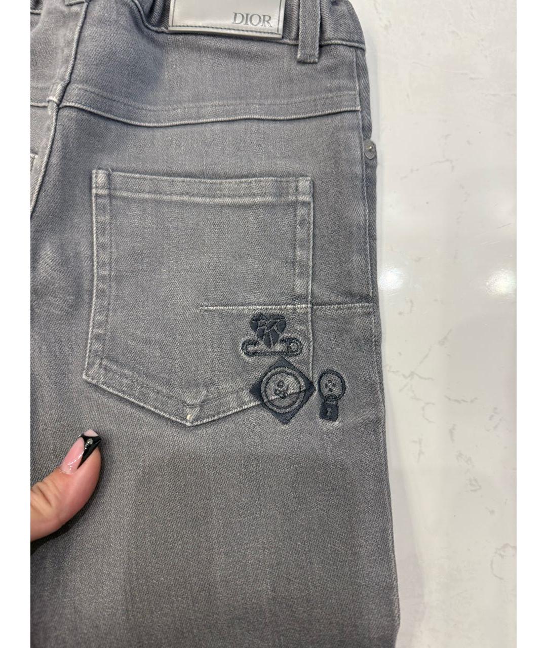 CHRISTIAN DIOR Антрацитовые деним детские джинсы, фото 6