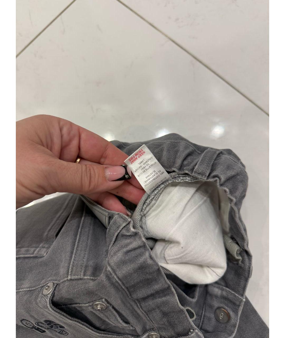 CHRISTIAN DIOR Антрацитовые деним детские джинсы, фото 4