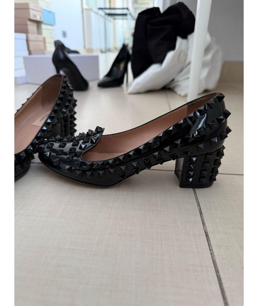 VALENTINO Черные туфли из лакированной кожи, фото 8