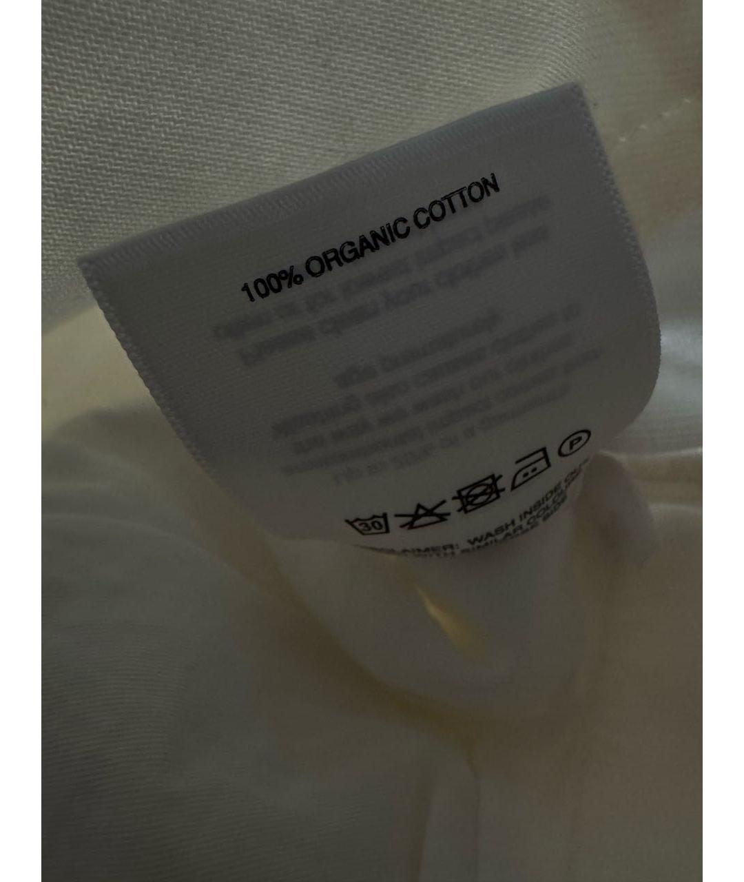 RAEY Белые хлопковые прямые джинсы, фото 8