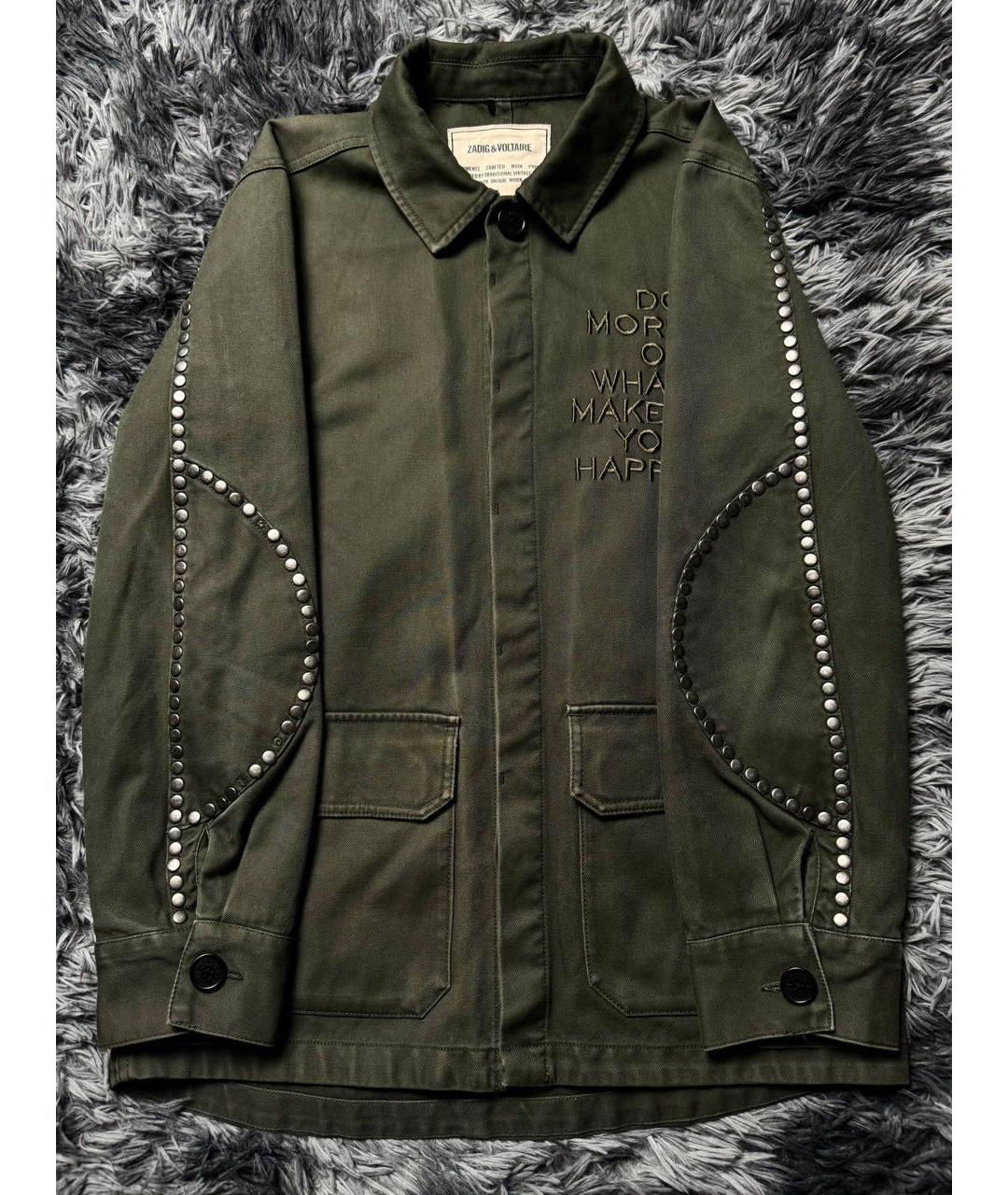 ZADIG & VOLTAIRE Зеленая хлопковая куртка, фото 9