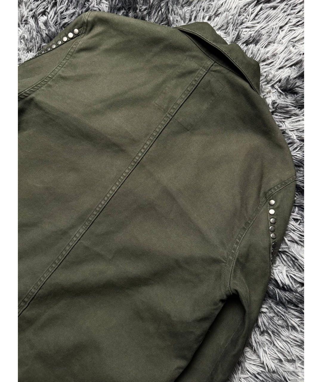 ZADIG & VOLTAIRE Зеленая хлопковая куртка, фото 3