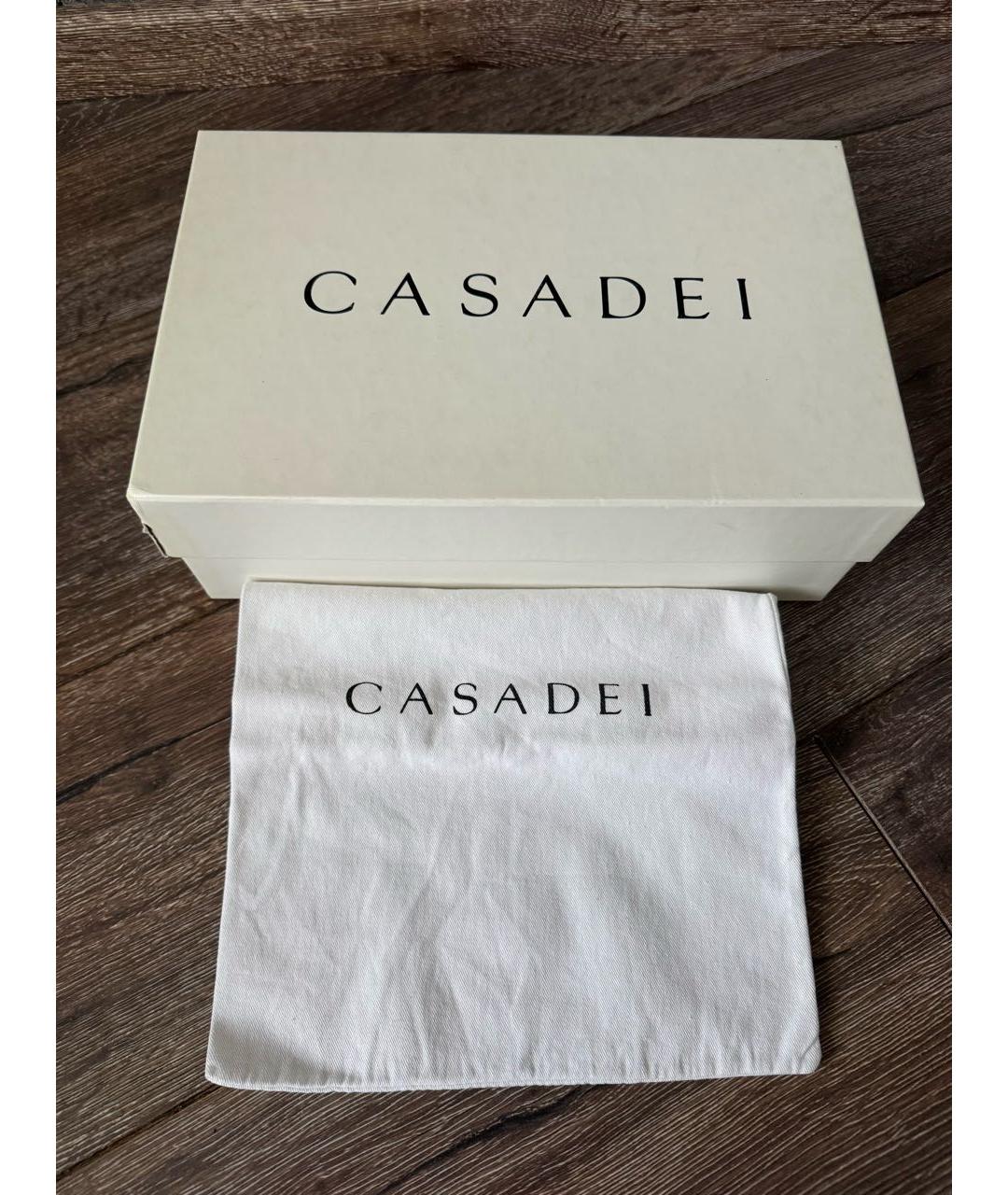 CASADEI Темно-синие кожаные туфли, фото 7