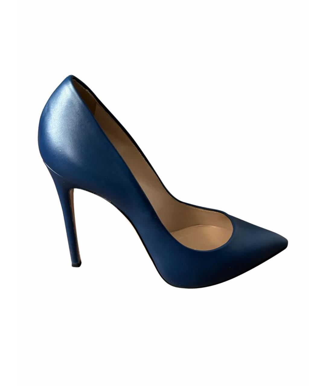 CASADEI Темно-синие кожаные туфли, фото 1