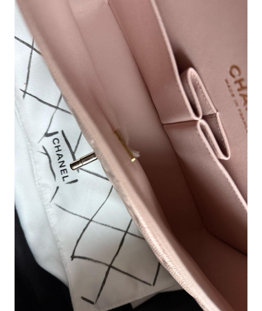 CHANEL Бежевая кожаная сумка через плечо, фото 5