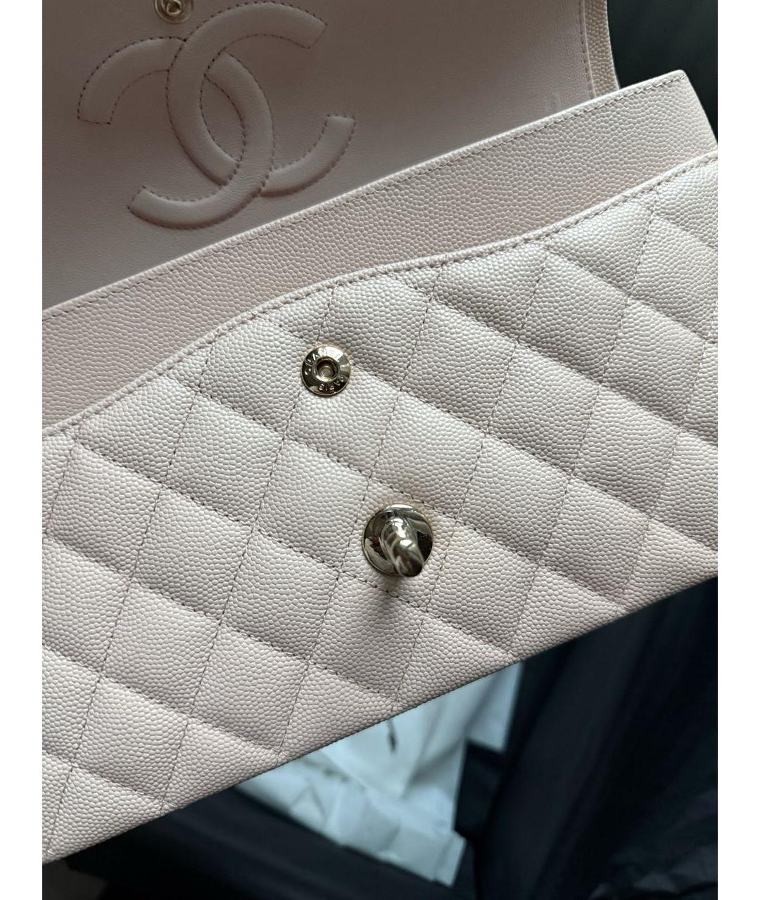 CHANEL Бежевая кожаная сумка через плечо, фото 8