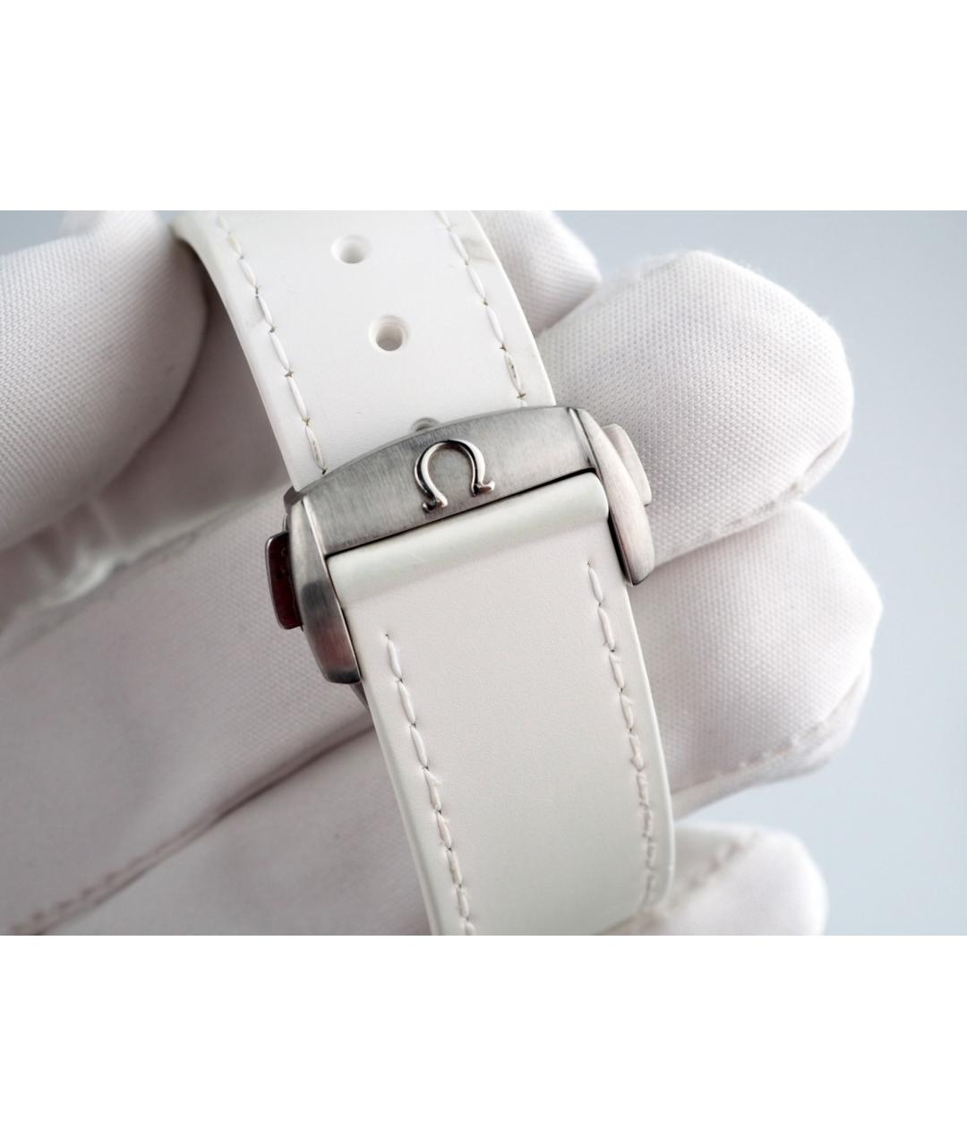 OMEGA Белые металлические часы, фото 5