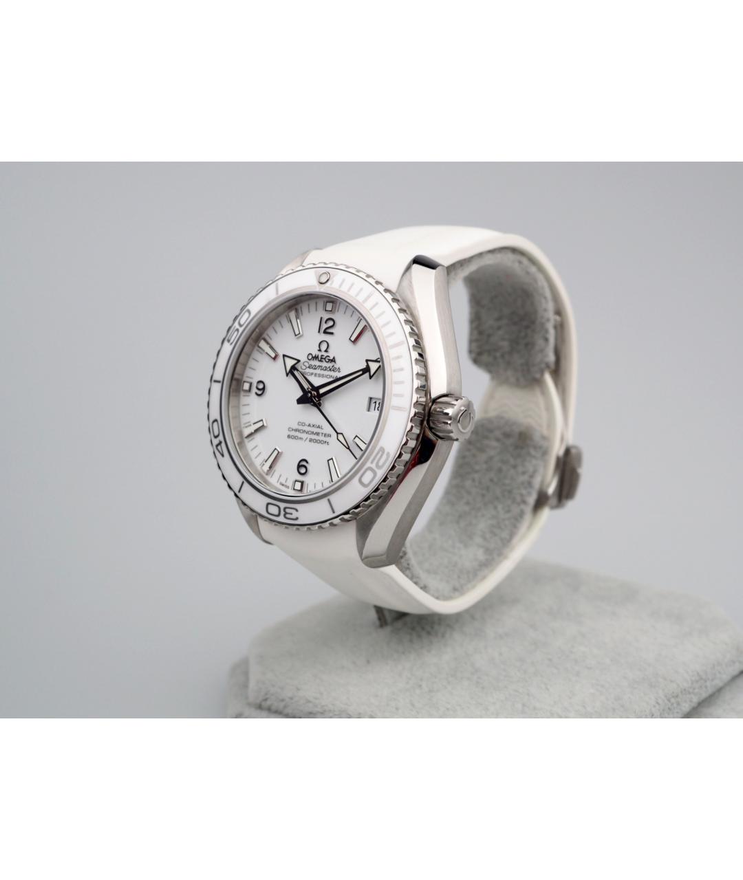 OMEGA Белые металлические часы, фото 3