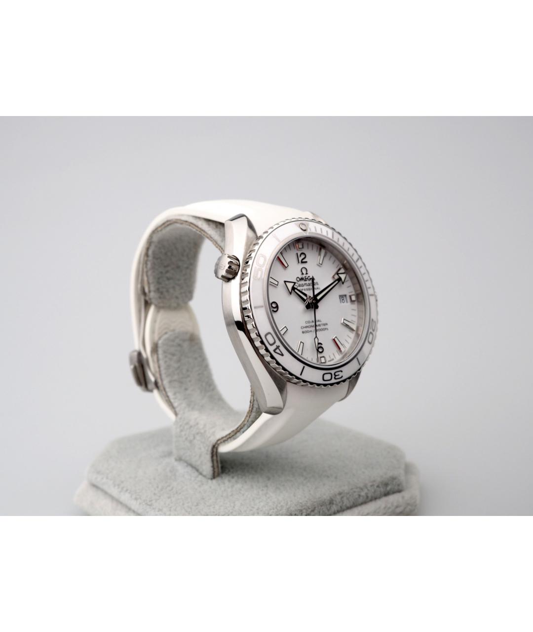 OMEGA Белые металлические часы, фото 4