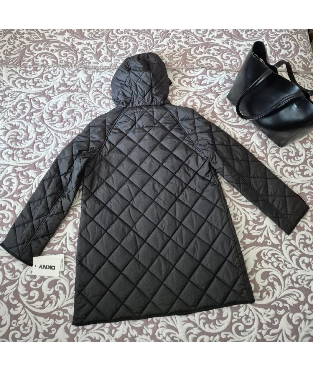 DKNY Черная полиэстеровая куртка, фото 2