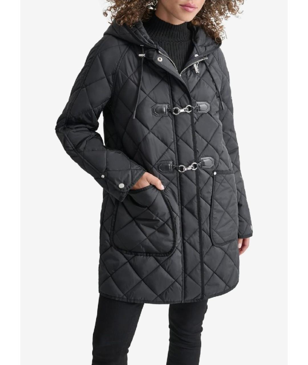 DKNY Черная полиэстеровая куртка, фото 6