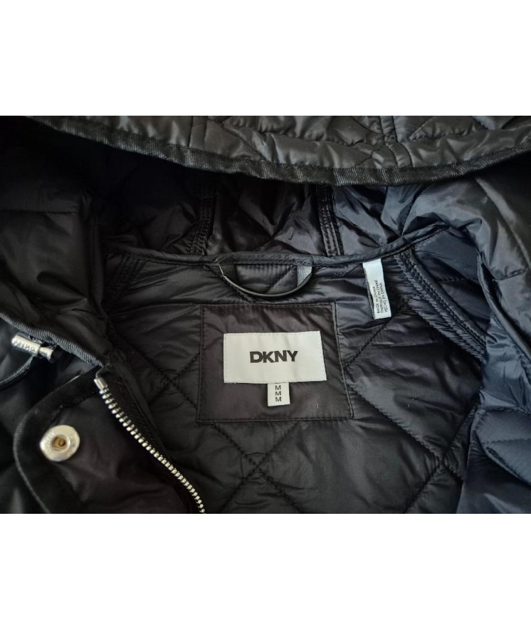 DKNY Черная полиэстеровая куртка, фото 3