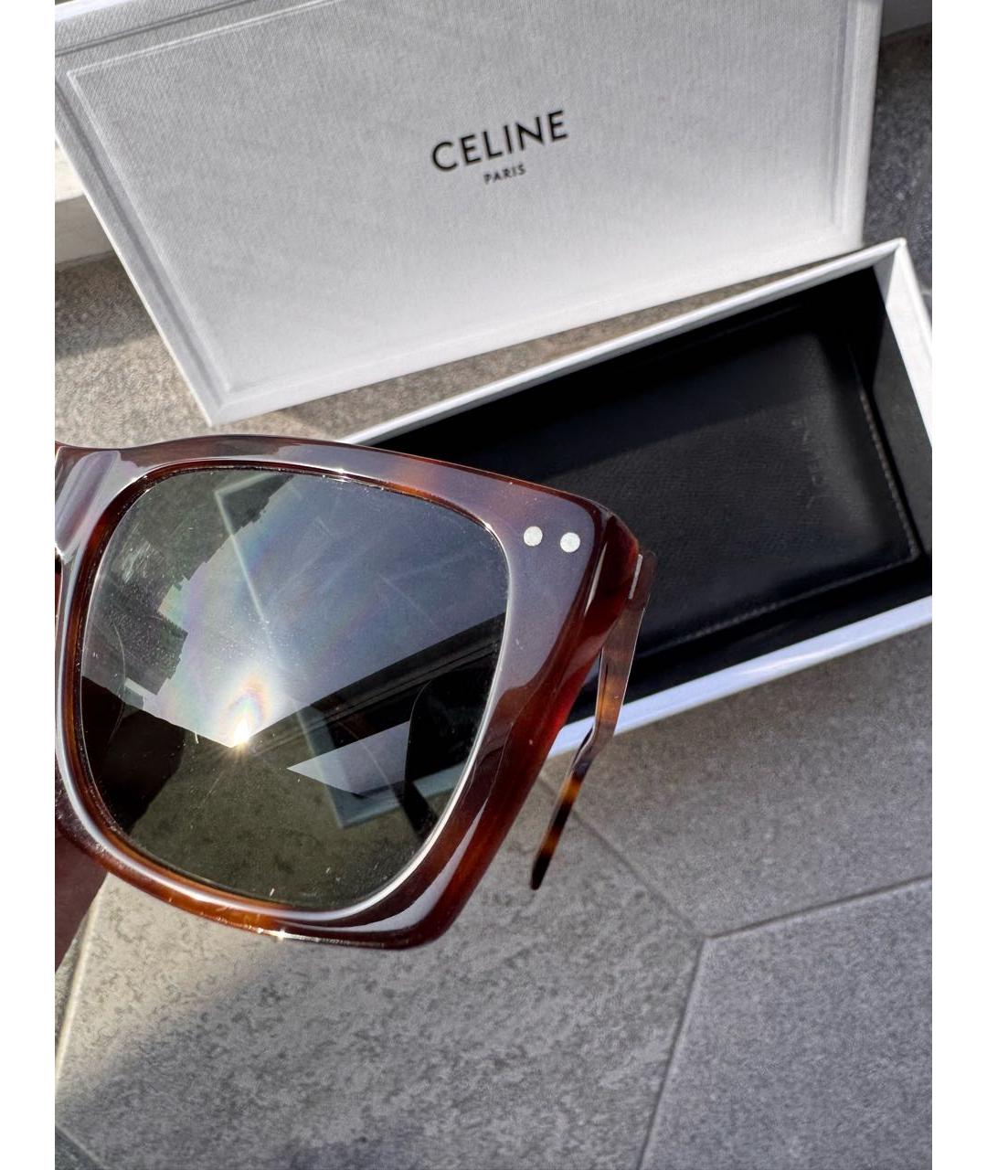 CELINE Мульти пластиковые солнцезащитные очки, фото 6