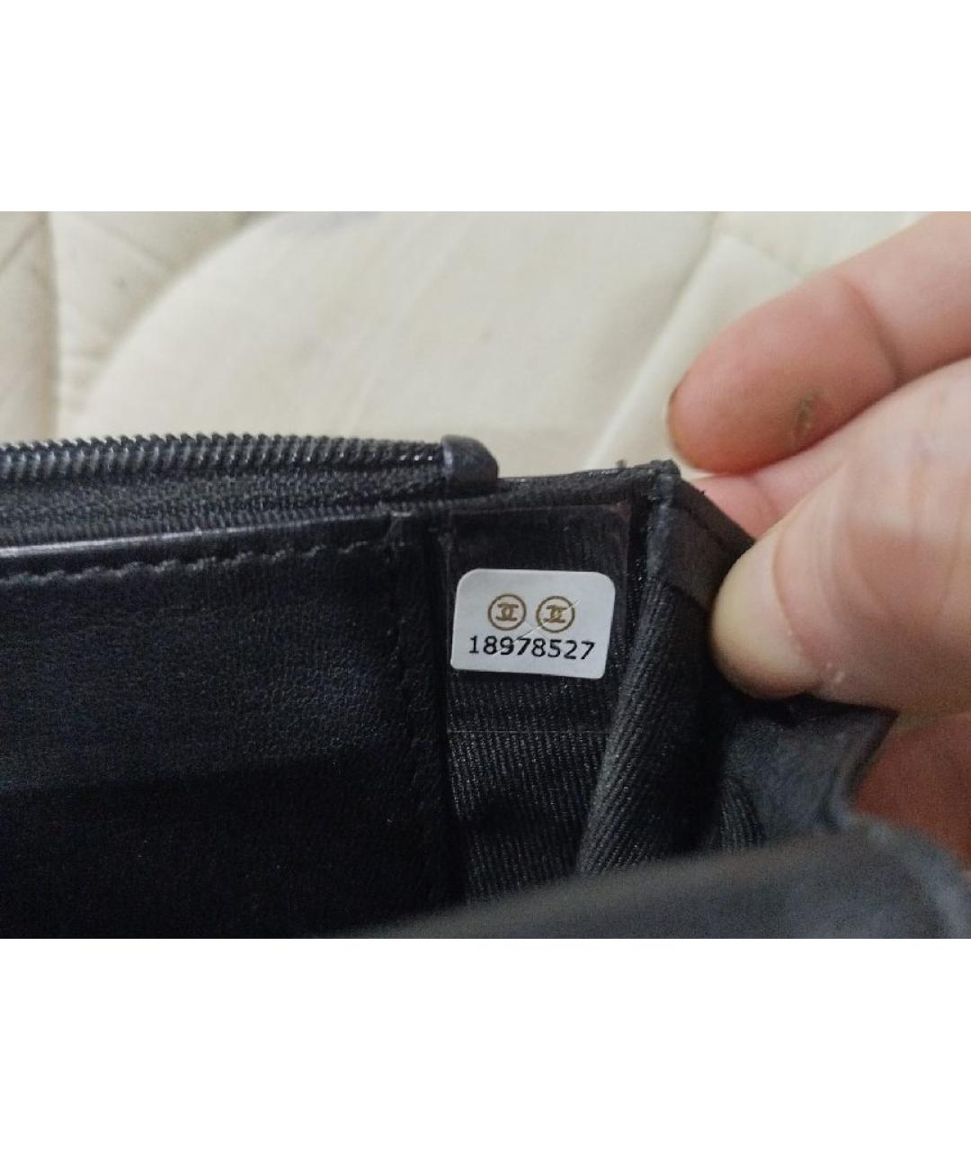 CHANEL Черная кожаная сумка через плечо, фото 5