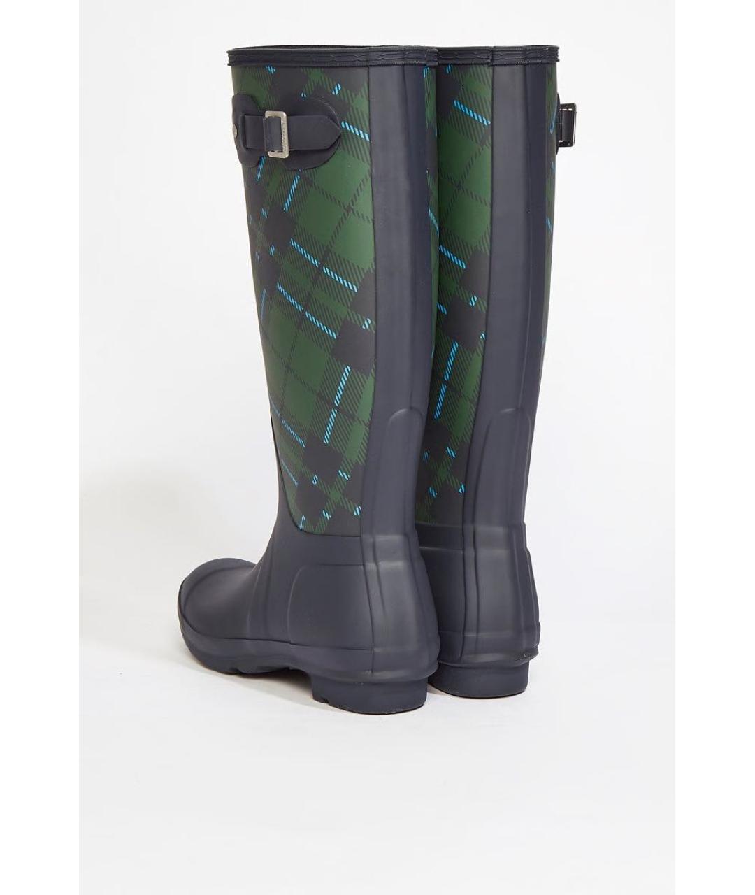 HUNTER Зеленые резиновые сапоги, фото 4