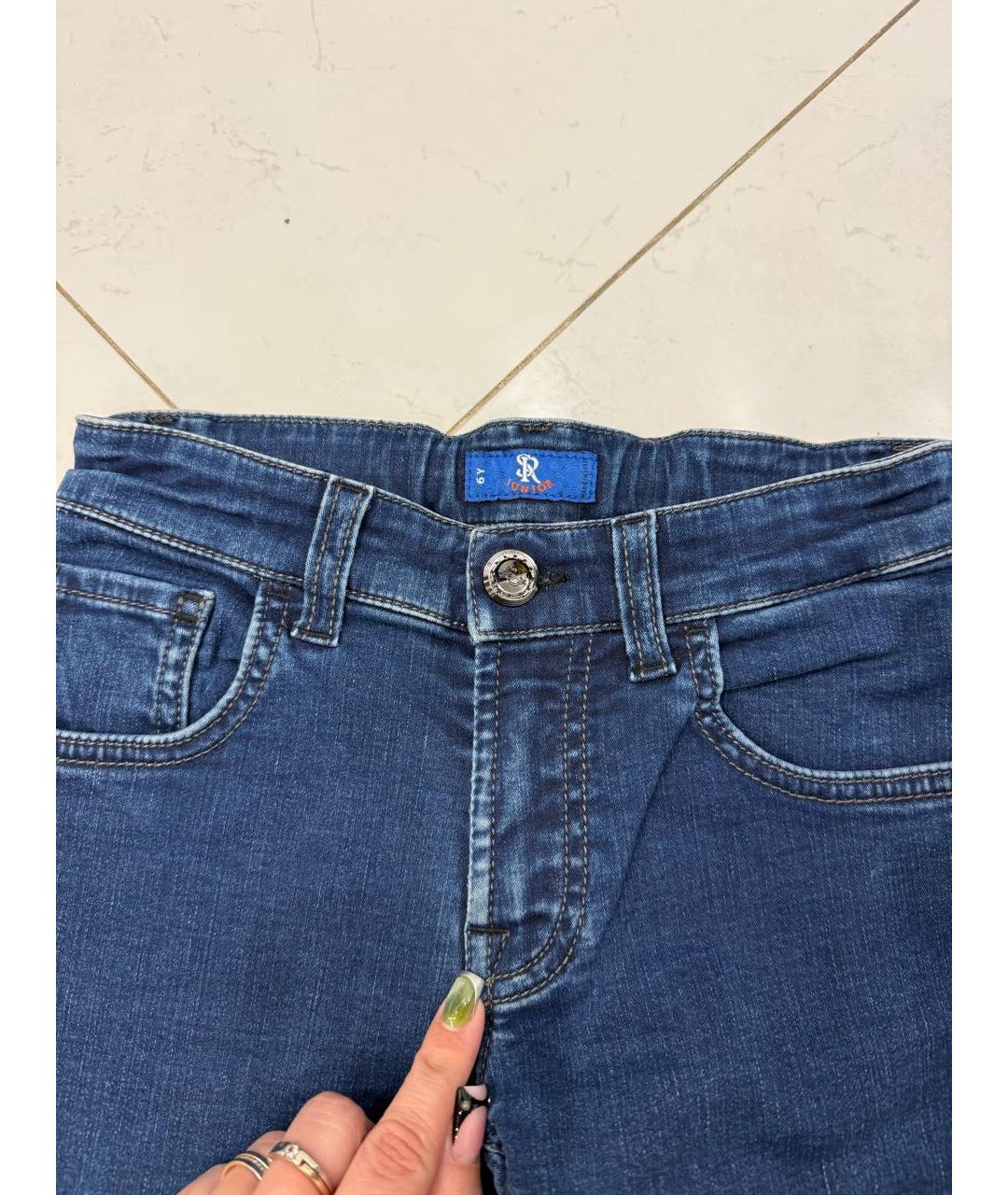 STEFANO RICCI Синие деним детские джинсы, фото 3