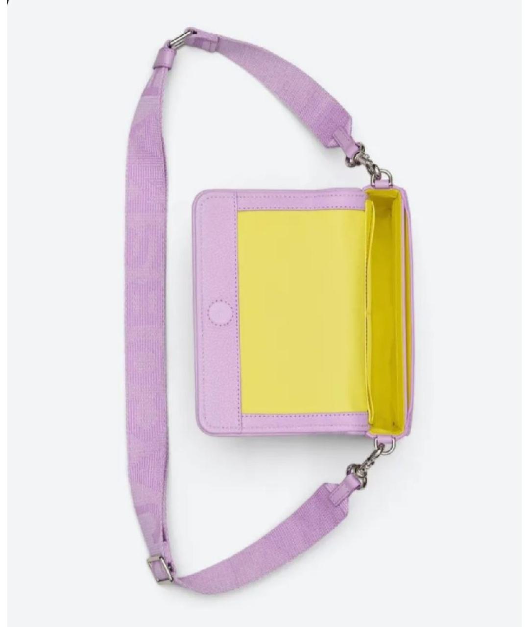 MARC JACOBS Фиолетовая кожаная сумка через плечо, фото 3