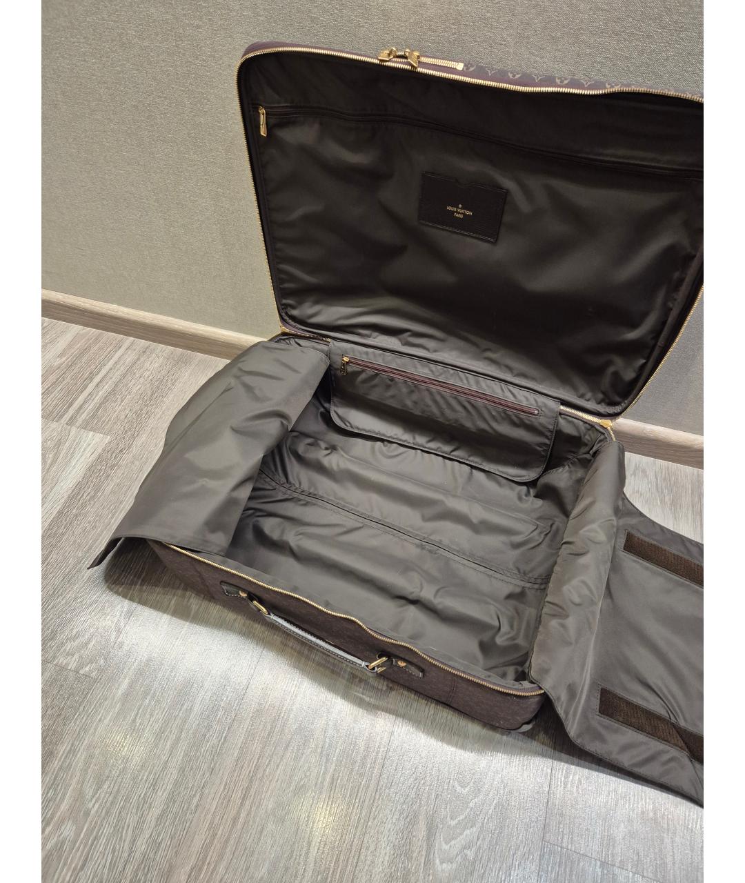 LOUIS VUITTON Коричневый чемодан, фото 4