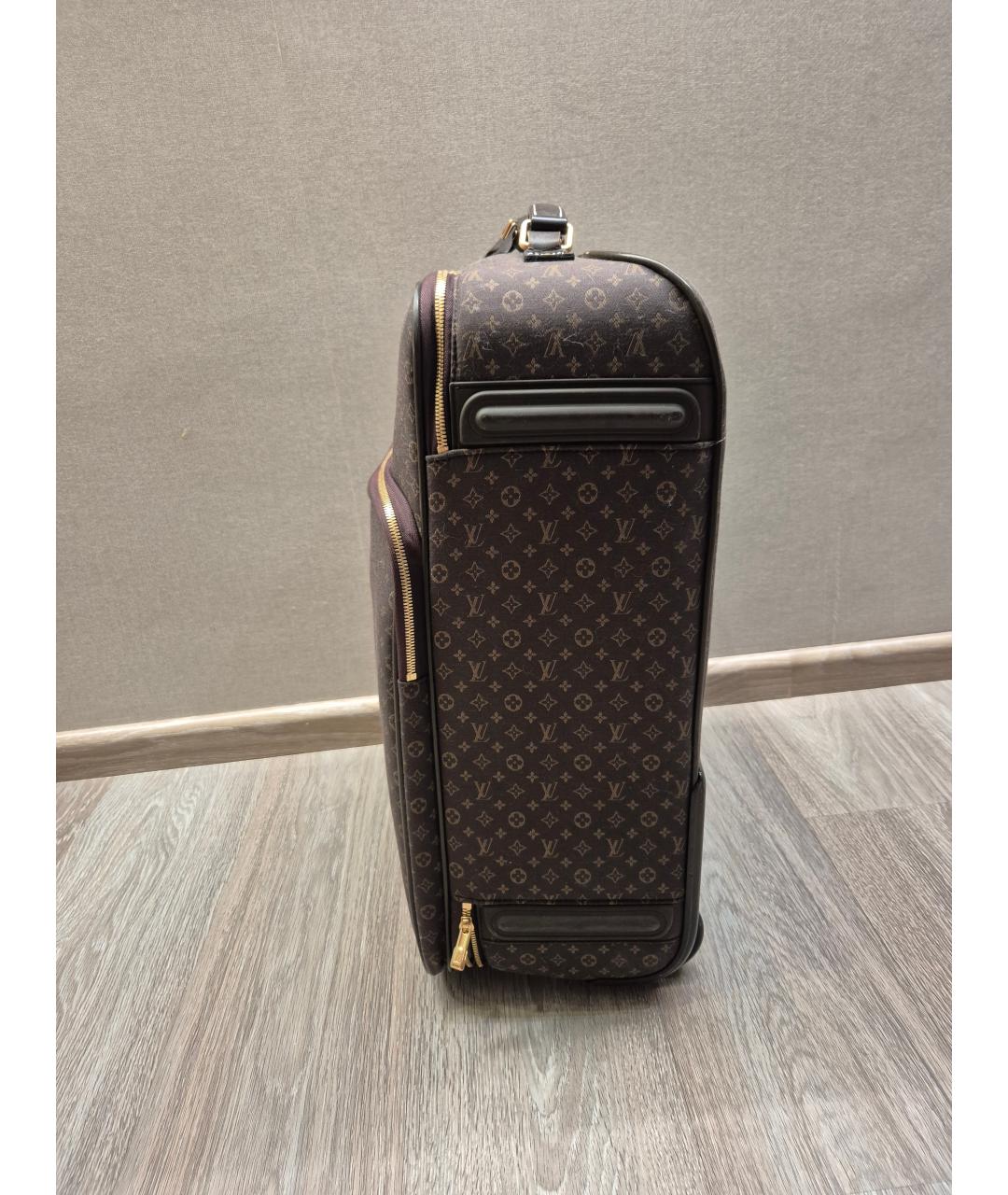 LOUIS VUITTON Коричневый чемодан, фото 7