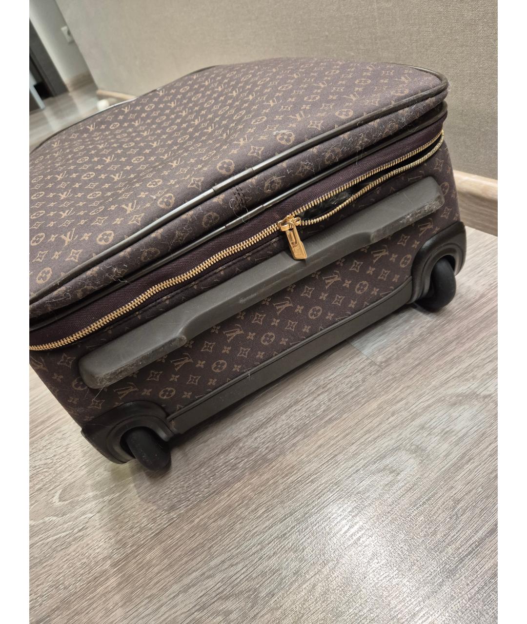 LOUIS VUITTON Коричневый чемодан, фото 3