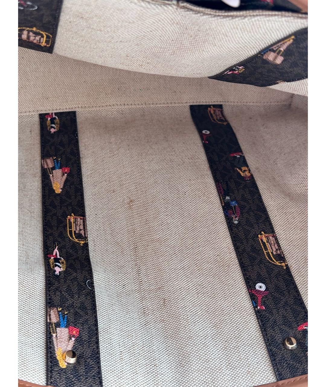 MICHAEL KORS Коричневая сумка тоут из искусственной кожи, фото 5