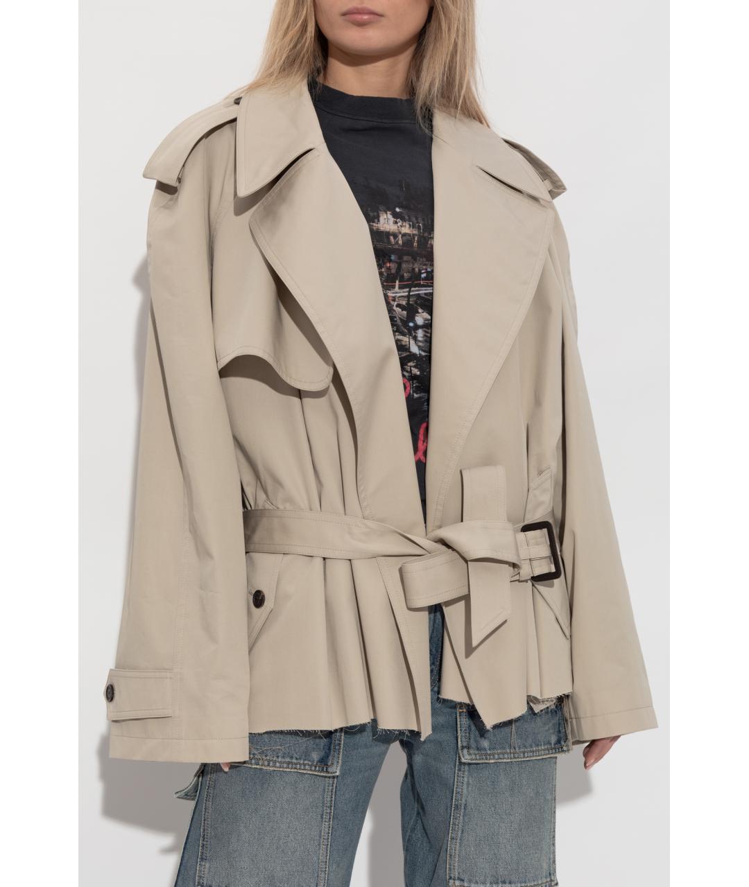 BALENCIAGA Бежевая хлопковая куртка, фото 6