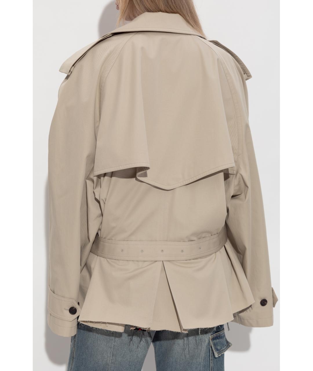 BALENCIAGA Бежевая хлопковая куртка, фото 7