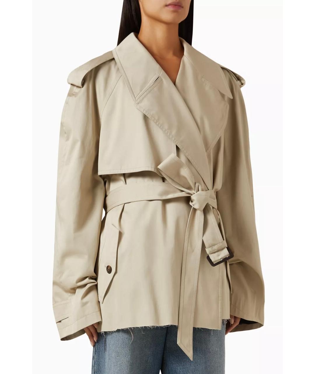 BALENCIAGA Бежевая хлопковая куртка, фото 2