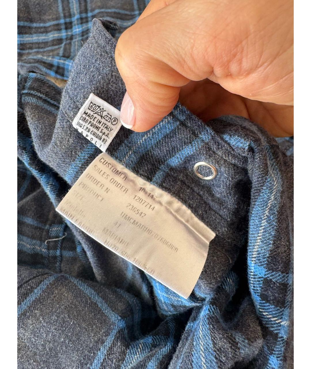 KITON Синяя кэжуал рубашка, фото 4