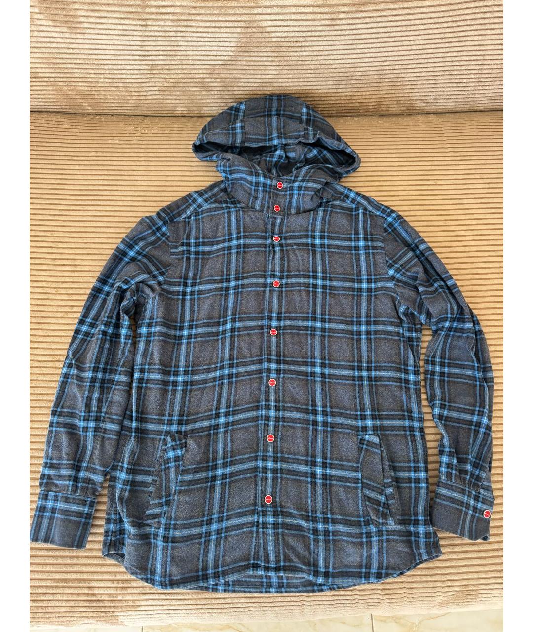 KITON Синяя кэжуал рубашка, фото 6