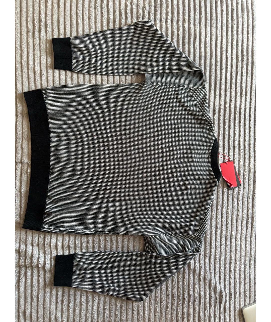 HUGO BOSS Черный хлопковый джемпер / свитер, фото 2