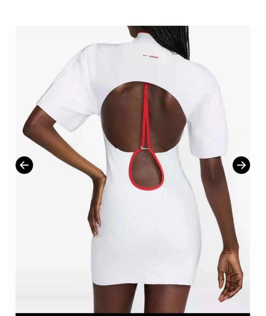 JACQUEMUS Белое повседневное платье, фото 3