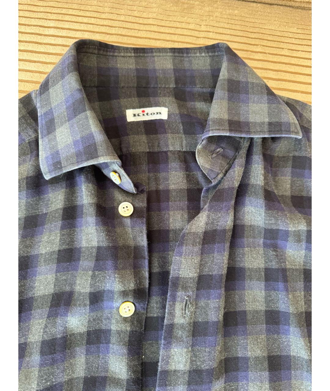 KITON Мульти хлопковая кэжуал рубашка, фото 3