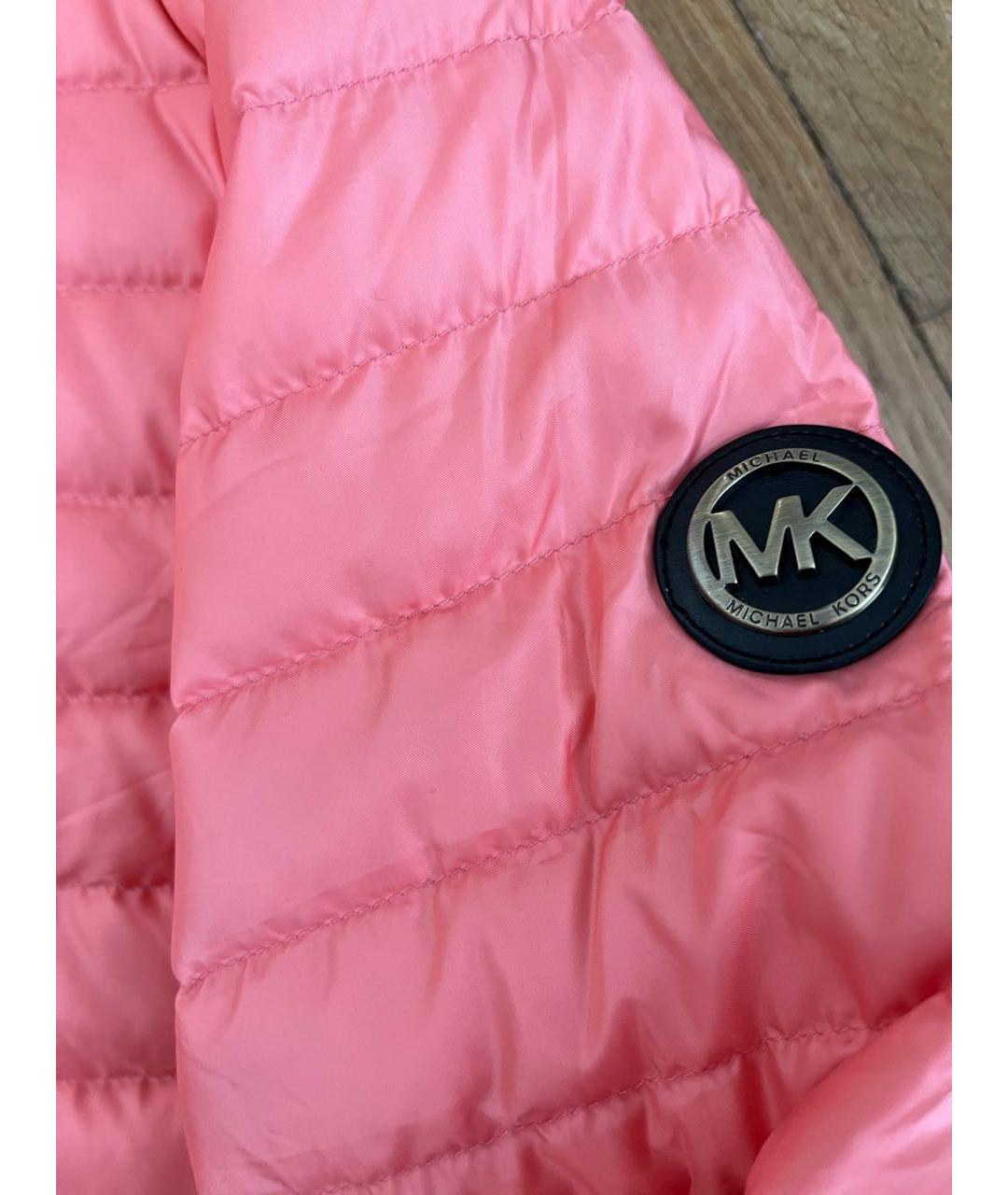 MICHAEL MICHAEL KORS Коралловая синтетическая куртка, фото 4