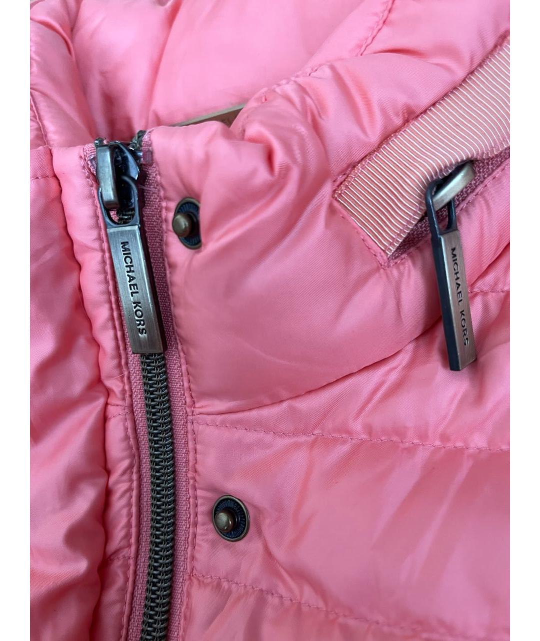 MICHAEL MICHAEL KORS Коралловая синтетическая куртка, фото 5