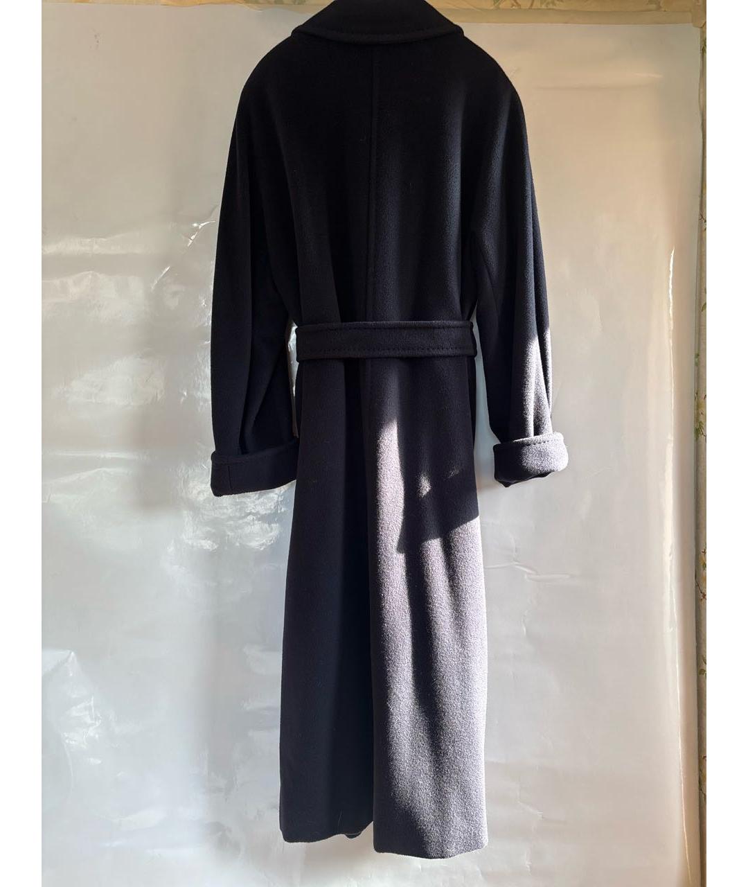 MAX MARA Темно-синее шерстяное пальто, фото 2