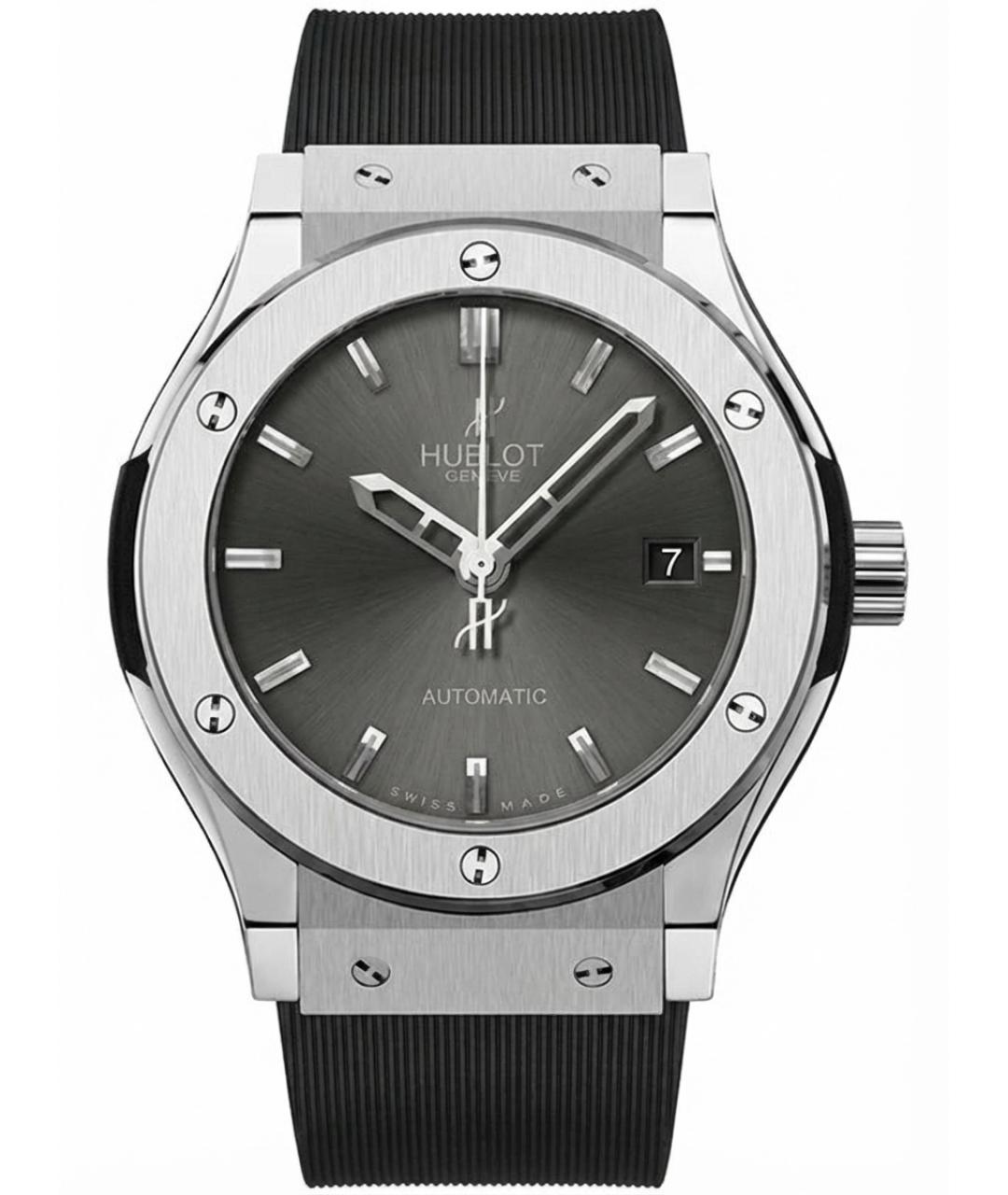 HUBLOT Серые металлические часы, фото 1