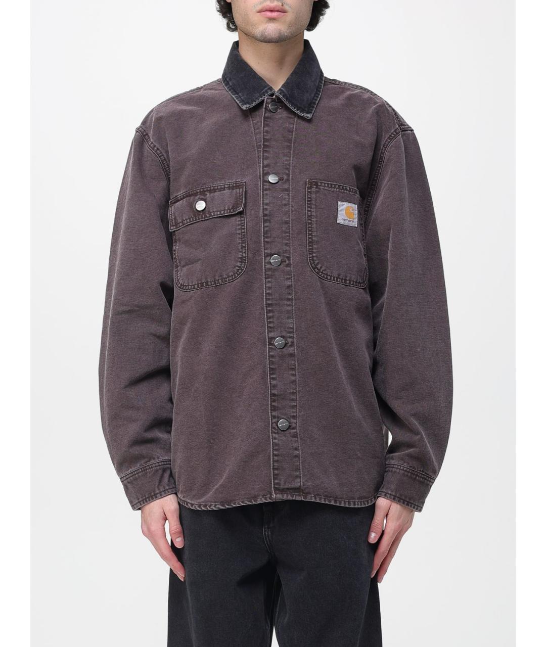 CARHARTT WIP Серая хлопковая куртка, фото 5