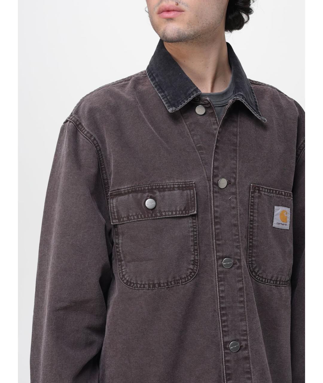 CARHARTT WIP Серая хлопковая куртка, фото 4