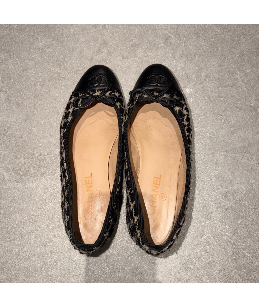 CHANEL Мульти текстильные балетки, фото 3