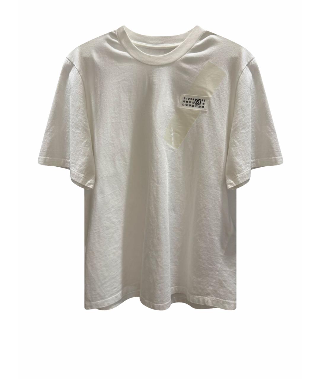 MAISON MARGIELA Белая хлопковая футболка, фото 1